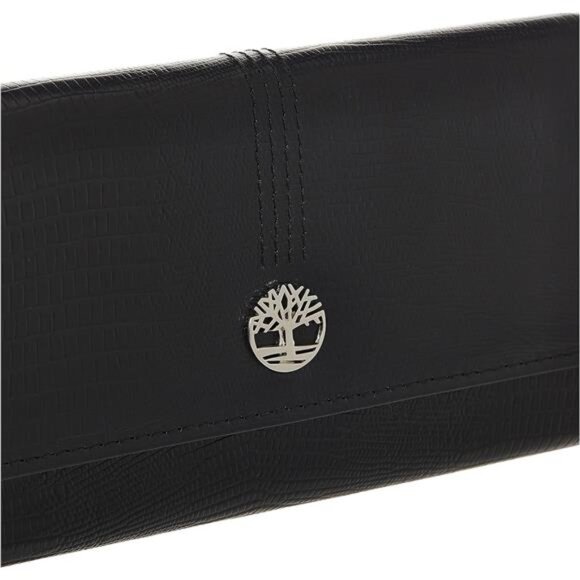 Timberland Leather RFID Flap Wallet Clutch Organizer, Black (Exotic) - Picture 10 of 14